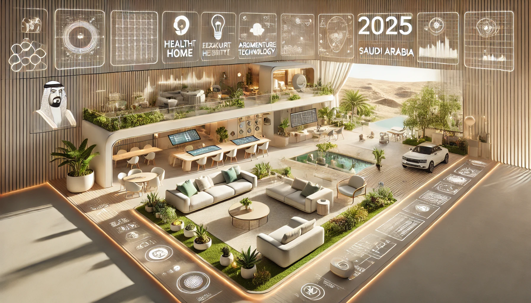 اتجاهات الهندسة المعمارية والديكور الداخلي في السعودية 2025 حلول مستدامة وتقنيات المستقبل